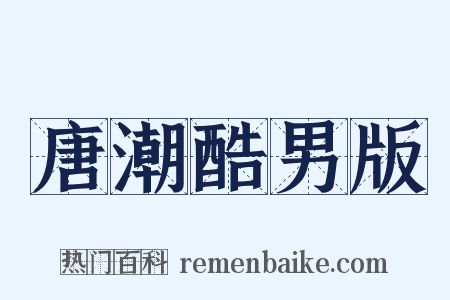 唐潮酷男版是什么意思的图片